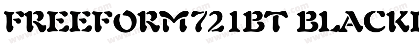 FREEFORM721BT BLACKI字体转换